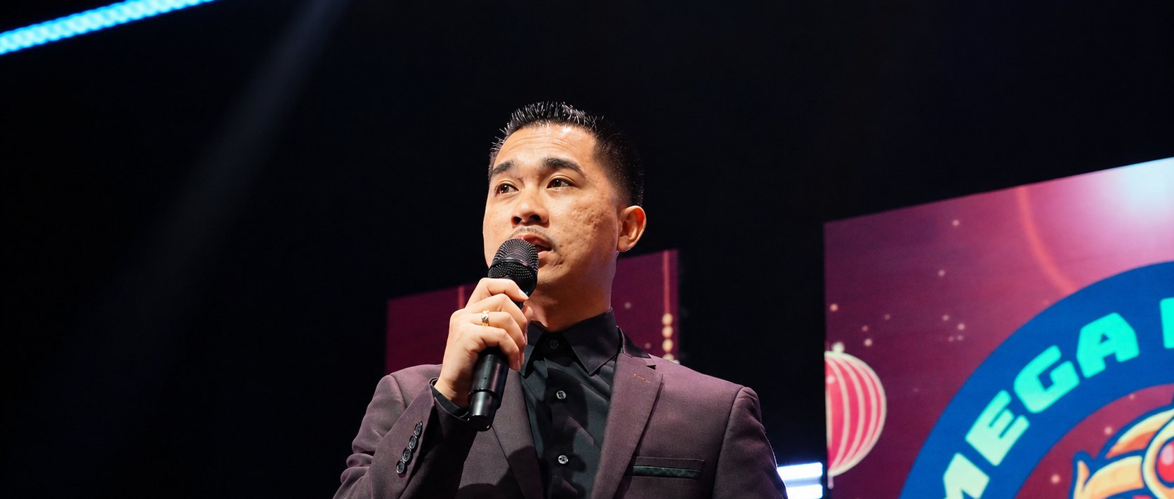 Performers on the Mega Night Market stage