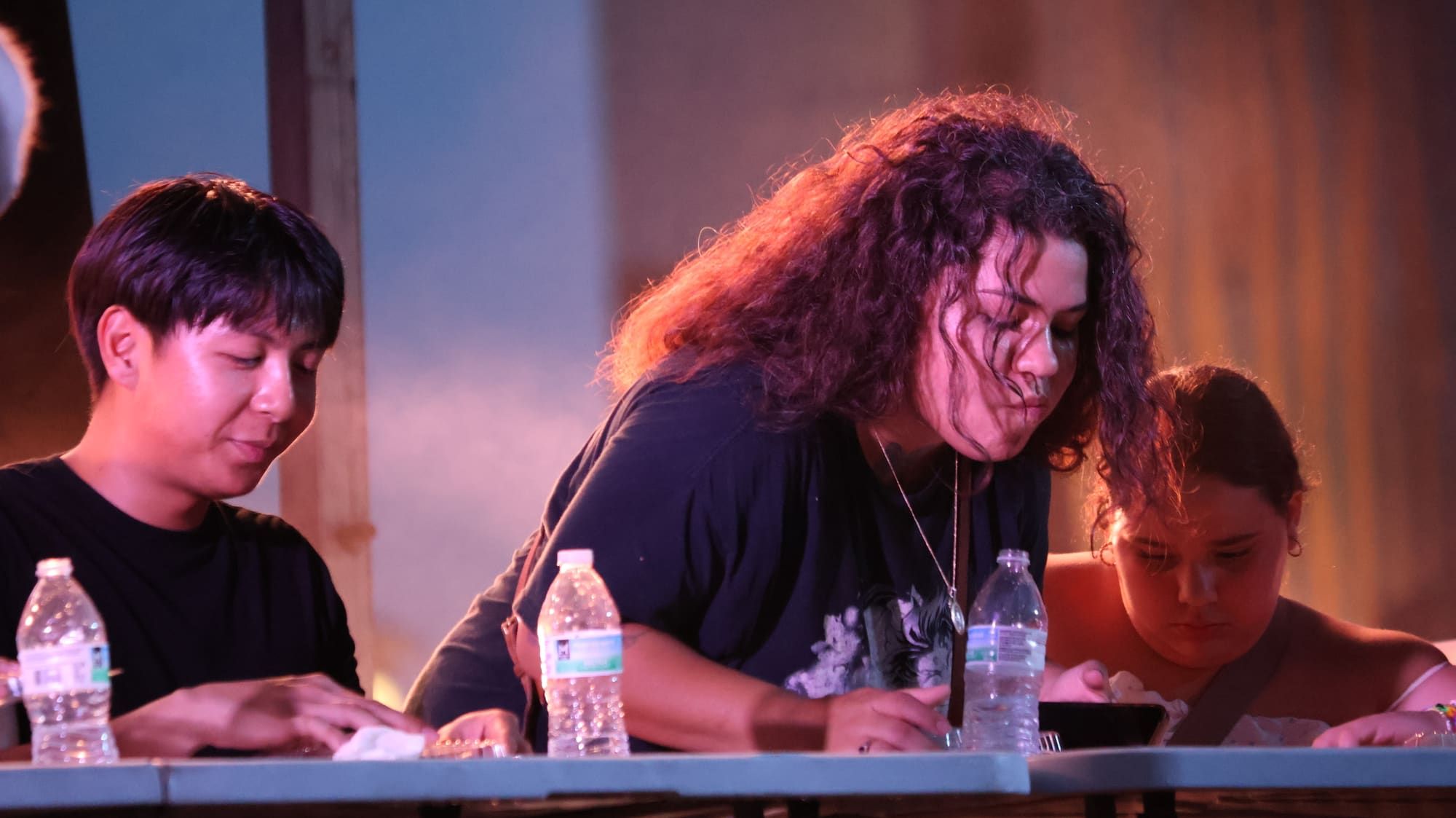 Eating competition at Mega Night Market